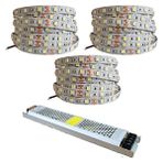 Cekar Store 15 Metre Şerit LED Günışığı Renk + 12V 16.5 Amper 200 Watt LED Trafo - 3 Dirençli Double Pcb - Oturma Odası, Yatak Odası ve Mutfak Için Gizli Aydınlatma [enerji Sınıfı A]
