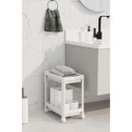 Cekar Store 2 Katlı Tekerlekli Düzenleyici Raf Mutfak Tezgah & Evye Altı Dolap Içi Organizer, Banyo Deterjanlık ve Şampuanlık, Çok Amaçlı Taşınabilir Sebzelik, Modern Dekoratif Mutfak Raf Ünitesi (Beyaz)