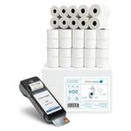 Cekar Store 56X16 Yazar Kasa Pos Rulosu 50 Adet (5 Paket), Termal Rulo, 48 Gsm, Bitme Uyarı Şeridi, Bpa Içermez, 56MMX16M - 41 Delft Blue