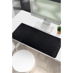 Cekar Store 90X40 Xl Deri Mouse Pad,ofis,masa Matı Sümen,konforlu Mouse Pad,çift Yönlü (Siyah) - Ahşap