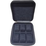 Cekar Store Ahşap Kasa 6’lı Saat Kutusu | 20×20×7 cm | Kadife Iç Yüzey, Fermuarlı Saat Saklama Kutusu