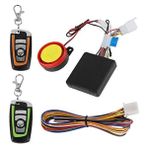 Cekar Store Alarm Sistemi Motosiklet Evrensel 12 V Motosiklet Hırsızlık Alarm Sistemi, 2 Uzaktan Kumandalı Motosiklet Kablosuz Alarm Sistemi Motor Çalıştırma Uzaktan Kumandalı Anahtarlık