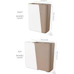 Cekar Store Ayarlanabilir Sürgülü Kaşıklık Bıçaklık Organizer,2-3 Bölmeli Tezgah Üstü Stand (Krem)