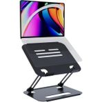 Cekar Store Basic 2 Tüm Modellerle Uyumlu Metal Kolay Ayarlanır Katlanabilir Siyah Laptop Standı Yükseltici Laptop Sehpası