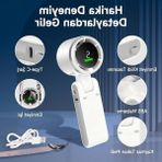 Cekar Store Blic BWFN22 Turbo El Vantilatörü Mini Fan Vantilatör Katlanabilir 3’ü 1 Arada Taşınabilir Fan 5 Kademeli LED Ekranlı Usb-C Şarjlı Mini Vantilatör Boyun Askılı Masaüstü Kullanım (Siyah)