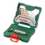 Cekar Store Bosch Home And Garden X/line 30 Parça Titanyum Aksesuar Seti, Matkap Uçları, Vidalama Uçları, Üniversal Tutucu, Havşa Açıcı, Uzun Ömürlü, Yeşil