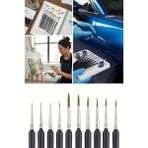 Cekar Store Buffer®10 Adet Hobi ve Araba Rötüş Fırça Seti – Ince Detay Boyama, Model Yapımı ve Araç Çizik Giderme Için Çok Amaçlı Fırça Takımı