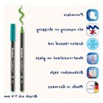 Cekar Store Edding 4200 Porselen Fırça Kalemi - 3 x Kırmızı, Turuncu, Kahverengi, Pembe - 6 Kalem - Fırça Ucu 1-4 mm - Bulaşık Makinesinde Yıkanabilir, Işığa Dayanıklı Mürekkep, Çabuk Kuruyan - 41 Delft Blue