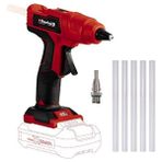 Cekar Store Einhell Akülü Akülü Sıcak Silikon Mum Tabancası Te-Cg 18 Li - Solo Power X-Change (Lityum-Iyon, 5 Yapıştırma Çubuğu ve Düz Yapıştırıcı Ucu Dahil) - 4522200
