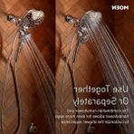 Cekar Store Engage Magnetix Krom 2.5 Gpm Elde Taşınabilir/yağmur Duş Başlığı Manyetik Yerleştirme Sistemine Sahip 2'si 1 Arada Kombo, Çıkarılabilir El Spreyli Yağmur Duş Başlığı, 26009
