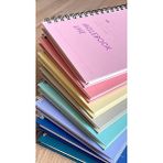 Cekar Store Fark Tanıtım Sert Mukavva Kapaklı Spiralli 80 Yaprak Çizgisiz A5 Not Defteri, Not Defteri, Okul Defteri, 8 Farklı Renk Seçeneği, Ofis Için Ideal, Planlayıcı (Baby Pink Kapak Rengi) - 41 Delft Blue