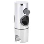 Cekar Store Feyza Yapı Duşu TUTACAĞI,25MM Abs Krom El Duşu Braketi,standart Yuvarlak Duş Yükseltici Ray Için Evrensel Ayarlanabilir Duş Rayı Başlığı Kaydırıcı Kelepçe Tutucu Braketi