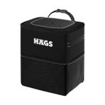 Cekar Store Haegs Araç Içi Çöp Kutusu, Oto Çöp Kovası Kapaklı ve Saklama CEPLI%100 Sızdırmaz Organizer Çanta, Su Geçirmez Araba Çöp Kutusu, Çok Amaçlı Araç Içi Düzenleyici Çanta, 8 Lt - Siyah
