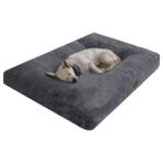 Cekar Store Jungolica Max Köpek Yatağı Antrasit – Ultra Yumuşak Peluş Kumaş, Nefes Alabilen Yapı, Sakinleştirici Konfor, Kaydırmaz Taban – Kedi ve Köpek Minderi (Large)
