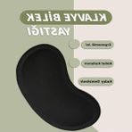 Cekar Store Klavye Bilek Yastığı, Ergonomik Jel Bilek Desteği, Kaymaz Tabanlı, Konforlu Mouse Pad, Siyah