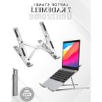 Cekar Store Laptop Yükseltici Stand Ayarlanabilir Macbook Notebook Tablet Altlık Metal Dizüstü Bilgisayar Tutucu