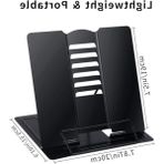 Cekar Store Metal Kitap Okuma Standı 6 Kademe Ayarlanabilir Kitap Tutucu Ofis Çalışma Ders