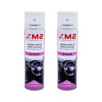 Cekar Store Silikonlu Torpido Plastik Parlatıcı, Yenileyici 2X220 ml (Sakız Parfümlü)