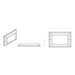 Cekar Store Sıva Üstü LED Havuz Lambası Beyaz,yeni Slim Model, Su Altında Kullanılır.dc 12V,IP 68 Özellikli 20 W Güç,yüksek Iletkenli Alüminyum Pcb Devresi,akım Kontrol Üniteli [enerji Sınıfı A]