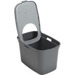Cekar Store Top Cat Kapalı Kedi Tuvaleti - Gri/koyu Gri 59 cm