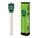 Cekar Store Toprak Ph Ölçer, MS02 3'ü 1 Arada Toprak Nemi/ışık/ph Test Cihazı Bitki Bakımı Için Bahçe Alet Kitleri, Bahçe, Çim, Çiftlik, Iç ve Dış Mekan Kullanımı Için Harika (Yeşil)