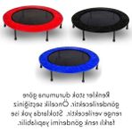 Cekar Store Trambolin 102 cm 40" Yuvarlak Stabil Çelik Çerçeve 22 cm Yükseklik Çocuk ve Yetişkin Için Taşınabilir Fesyonel Fitness Egzersiz Trampolini