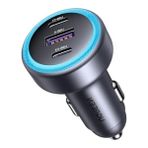 Cekar Store Ugreen 30W 3 Portlu Araç Içi Şarj Cihazı Çakmaklık Adaptörü, 45843