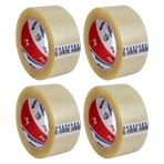 Cekar Store Ve-Ge Koli Bandı 45X100 Şeffaf (Fil) En 45MM, Uzunluk Net 100 Metre, Basınca ve Gerilime Dayanıklıdır (4 Adet)