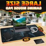 Cekar Store World Xxl Profesyonel Ekstra Büyük Mouse Pad ve Bilgisayar Oyunu Mouse Mat Oyun Klavyesi Kaymaz Mouse Pad'ler Masa Için 89,9 cm x 39,9 cm Ev Ofis Masa Pedi Klavye ve Oyun Pedi Için Fare Altlığı - Ahşap