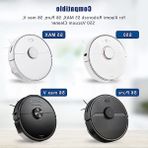 Cekar Store Yedek Parça Aksesuarları Xiaomi Roborock S5 Max S6 Pure S6 Maxv S50 Elektrikli Süpürge, 2 Rulo Fırça, 4 Yan Fırça, 4 Hepa Filtre (Beyaz)