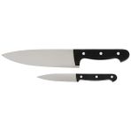 Cekar Store Zwilling Twin Chef 2 Bıçak Set, Paslanmaz Çelik, Siyah