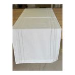 Ceki Home Masa Üzerine Runner, Masa Örtüsü Runneri Ajurlu Keten Tek Runner 45 x 145