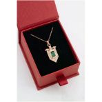 Çekirdek Jewelry 925 Ayar Gümüş Baget Taşlı Kolye