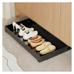 Çekmece ayakkabı rafı, Dolap için Pull-Out Ayakkabı Rafı Düzenleyici - Giriş Dolabı için Sürgülü Ray Ayakkabı Depolama, Yatak Altı, Ayarlanabilir 66x31 cm, Yerden Tasarruflu Tasarım (Beyaz)