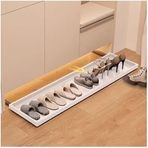 Çekmece ayakkabı rafı, Dolap ve Yatak Altı Depolama için Pull-Out Ayakkabı Rafı Düzenleyici, Giriş ve Dolap Alt için Ribaund Sürgülü Ray Rafı, 41x31cm, Beyaz - Alanı En Üst Düzeye Çıkarın ve