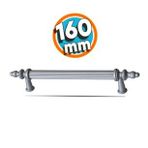 Çekmece Banyo Mutfak Dolap Kapak Kulpu Kulbu 160 Mm Gri Sert Plastik Kulp