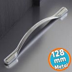 Cekmece Dolap Mutfak Kulpu Kapak Kulbu Metal Kulp Mobilya Krom Renk 128 Mm Dolabi Kulplari