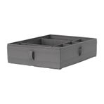 Çekmece İçi Bölmeli Kutu, Koyu Gri Renk Meridyendukkan 44x34x11 Cm Takı-kemer-aksesuar Düzenleyici Organizer