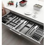 Çekmece Içi Kaşıklık Ve Bıçaklık Düzenleyici Antresit, 114x48 Yandan Ve Boydan 4Cm Kesilebilir