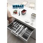 Çekmece Içi Kaşıklık ve Bıçaklık Düzenleyici Antresit, 84X48 Yandan ve Boydan 4cm Kesilebilir