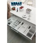 Çekmece Içi Kaşıklık Ve Bıçaklık Düzenleyici Beyaz, 114x48 Yandan Ve Boydan 4cm Kesilebilir