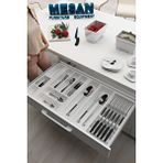 Çekmece Içi Kaşıklık Ve Bıçaklık Düzenleyici Beyaz, 84x48 Yandan Ve Boydan 4cm Kesilebilir