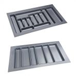 Çekmece İçi Kaşıklık Ve Kepçelik 2 Li Set 85 X 49 Cm Gri