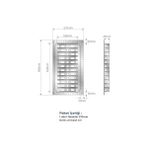 Çekmece Içi Tabaklık 27CMX48CM, Antresit (3cm En ve 6 cm Boydan Kesilebilir) - standart