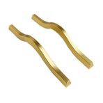 Çekmece Kolları Modern Stil Gardırop Çeker Kemer tipi Dolap Kolu Mobilya Dolabı Mutfak Alanı Alüminyum Profil Kolları Dolap şifonyer için Kapı Kolları, 2 adet (Delik mesafesi 320mm, kum altın)