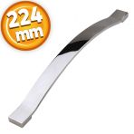 Çekmece Mutfak Dolap Kapak Kulbu 224 mm Krom Metal Kulp