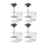 Çekmece Sabitleme Klipsi Paslanmaz Çelik Montaj Kelepçeleri Ahşap İşleme ve Dolap 4 PCS için