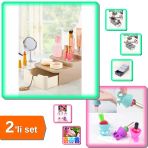 Çekmeceli Makyaj Organizeri Ve Stand + 2 Adet Oje Tutucu - Şık Düzenleme D4e5f6