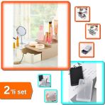 Çekmeceli Ve Standlı Makyaj Organizeri + 20 Ml Doldurulabilir Mini Parfüm Şişesi - 2Li Set T6k4v0