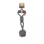 Çekmeli Örgü Top Oyuncağı Gri 36 Cm